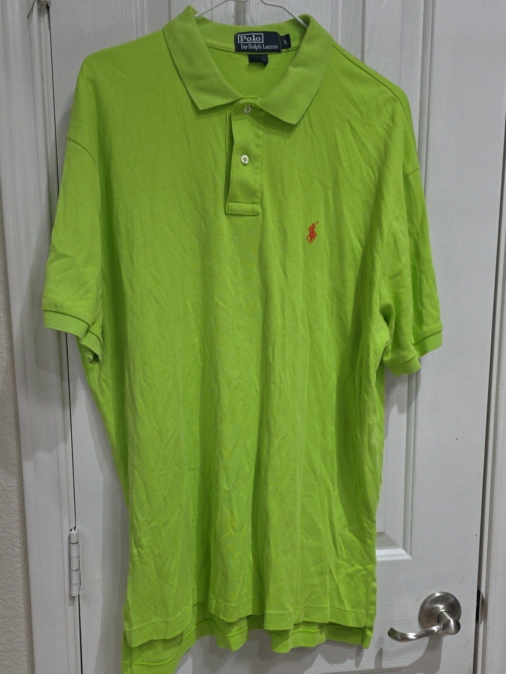 Polo by Ralph Lauren Men's Lime Green Classic Polo Shirt Size L